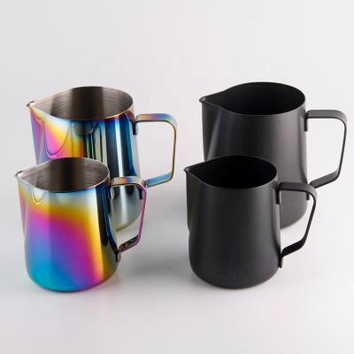 China 2021 Sustainable 350ml Hot Decorative Plate 304 Stainless Steel Milk Coffee Pitcher for sale