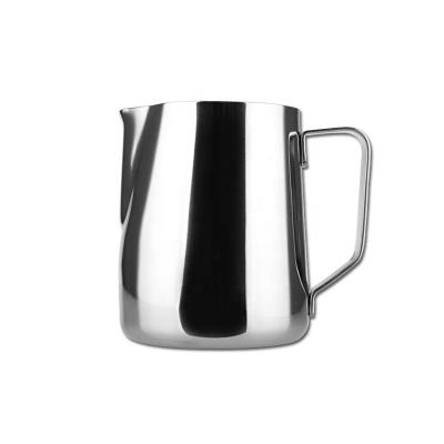 China Sustainable Hot Selling Decorative Minimalist 304 Stainless Steel Coffee Milk Frothing Pitcher for sale