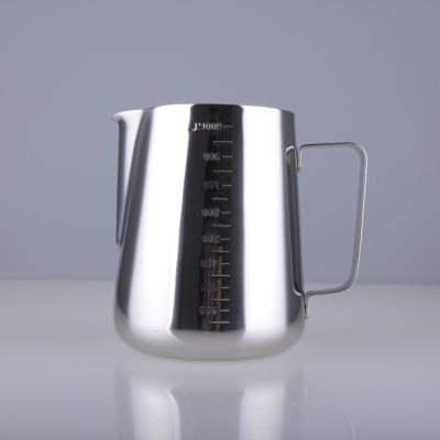 China Viable Hot Selling Coffee Tea Tools , Decorative Stainless Steel Coffee Milk Pitcher With Scale for sale