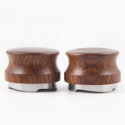 China MOJAE Viable Sell Well New Type Coffee Tea Machine Adjustable Yellow Rosewood Coffee Tamper for sale