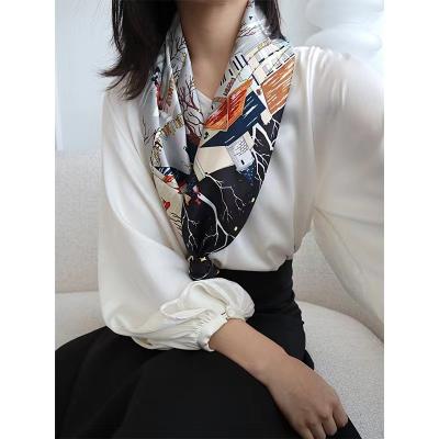 China Feeling Acotavia Soft Smooth Scarves For Women Light Print Pattern Scarf Fashion Floral Sunscreen Shawls for sale