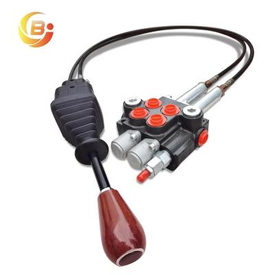 China P40 Agricultural Control 2 Way Joystick Machine 1 Hydraulic Valve Control for sale