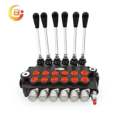 China Agricultural Machinery Customized 6 Spool Monoblock Hydraulic Control Valve for sale