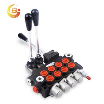 China Junbao P40 Parallel Or Serial Hydraulic Pneumatic Control Valve Action Monoblock Valve 40lpm Kit For Excavator Spare Part for sale