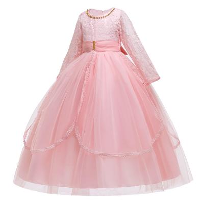 China New Anti-wrinkle bridesmaid princess long skirt summer clothes dress kids wedding dresses for girls for sale