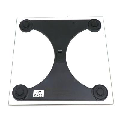 China Food Kitchen Scales Bathroom Weight Square Measure Black Digital Body Weight BMI Digital Scale for sale