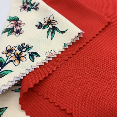 China Sustainable Hot Selling Customized Color Rib Fabric For Swimsuit for sale