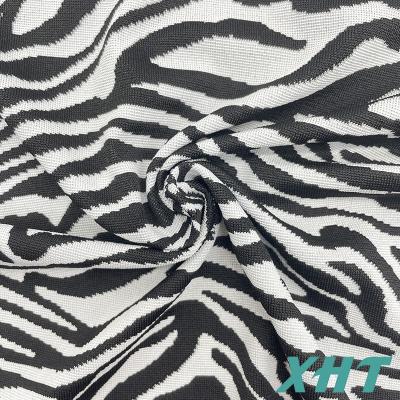 China 85%Polyester 15%Spandex stretch customized color jacquard yarndyed fabric for swimwear bikinis for sale