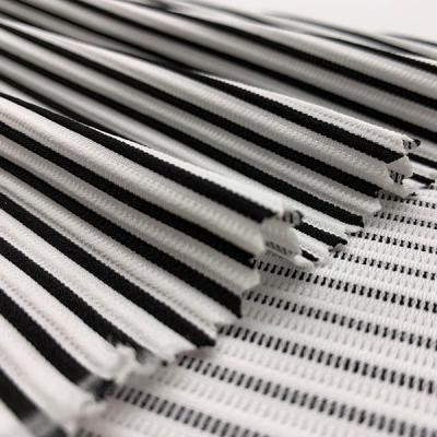 China Sustainable Zebra Yarn-Dyed Staircase Swimsuit Fabric for sale