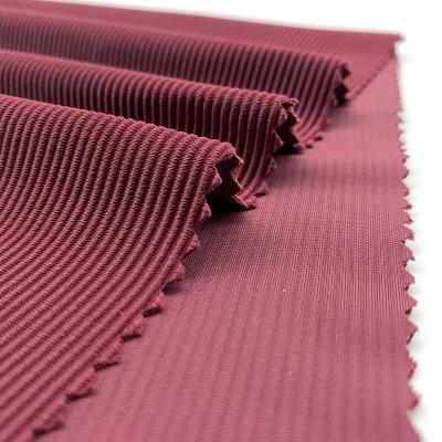 China 2020 Sustainable New Design Polyester Spandex Textured Ribbed Fabric For Swimwear for sale