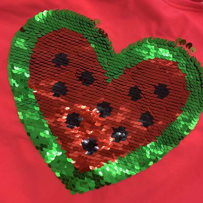 China Abrasion Resistance Beautiful Heart Reversible Sequin Applique Embroidery Embroidery Sew On For Swimwear Accessories Sequins for sale