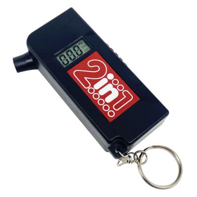 China ABS Mini LCD Display Digital Tire Pressure Gauge With Tire Head Chain Pressure Gauge for sale