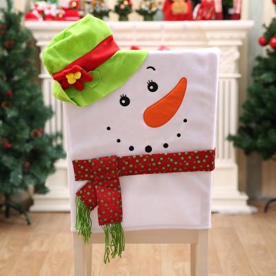 China Good Quality Fashion Non Woven Fabric Plain Promotional Cheap Christmas Chair Back Covers for sale