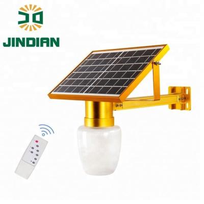 China Jindian New Product IP67 10W Solar Garden Light Solar Garden Lighting Kit for sale