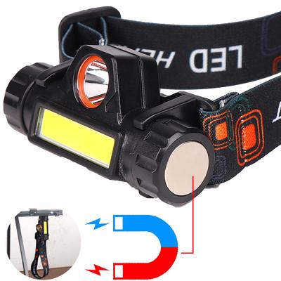 China Other COB LED Usb Sensotive XP-G Q5 Rechargeable Waterproof Headlight Working Light Tool 5w Light For Repairing Hike Hunting for sale