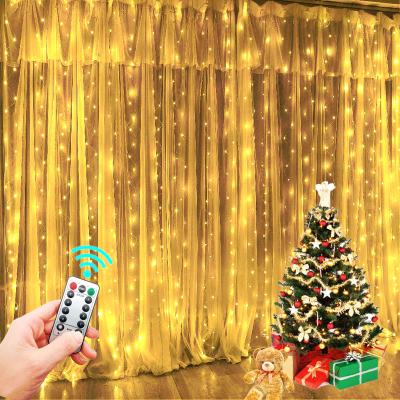 China Led Curtain Lights 3x3m 300 8 Modes String Decorative Led Curtain Lights, Window String Light LED Garland Curtain Light for Bedroom Decorations for sale