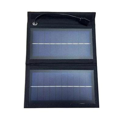 China Solar Panel Charger 6W Solar Charging Solar Charger with USB Ports Portable Solar Phone Charger for Camping, Hiking and Emergency for sale