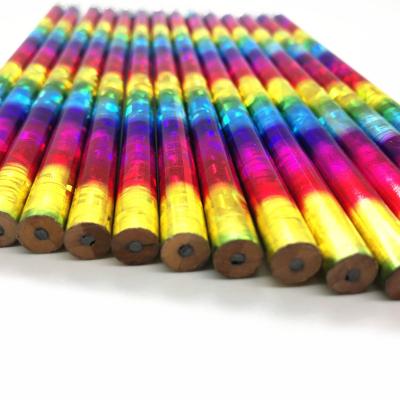 China office & School Pencil Wooden Round Shape #2 #3 HB Neon Pencil With Eraser For Writing Standard Pencil for sale