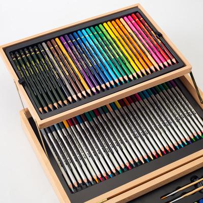 China Portable Wooden Wooden Drawing Set, For Children Adult Creative Painting Set for sale