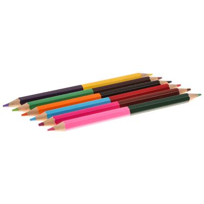 China Designer Paint OEM Two Color Double Head Color Pencil For Painting for sale