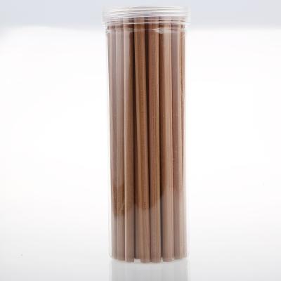 China office & School Pencil Customized Logo 7 Inch HB Standard Pencils Clear Tube Packaging For Office And School Natural Wood Pencil Sets for sale