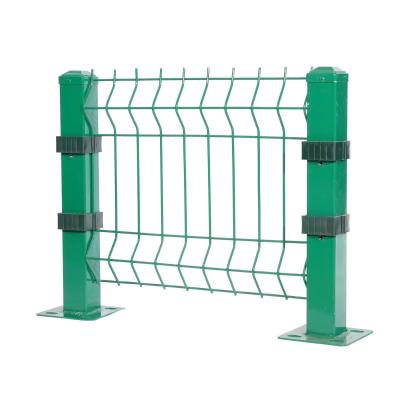 China Easily Assembled Customized Metal PVC Coated 3d V Bending Welded Wire Mesh Fence Panel Curved Fence for sale