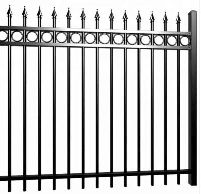 China Farm Customized Galvanized Tubular Metal Fence Security for sale