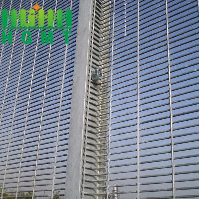 China 358 High Security Anti Climb Wire Mesh Fence Panel 1.5m Outdoor Security WPC Frame Clear View Metal Steel for sale