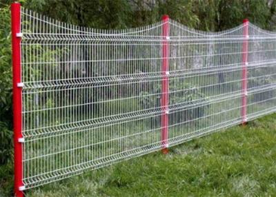 China PE Coated 50*200mm Wire Mesh Security Fence Rectangle Post Matched for sale