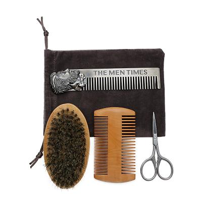 China Hot Selling Salon Boar Hair Beard Brush In Amazon Market for sale