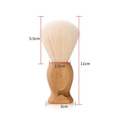 China Shaving Brush New Products On China Market Wooden / Bamboo Brush Nylon Vegan Wet Shaving Brush Beard Brush for sale