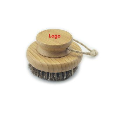 China All Natural Round Bath Brush Private Label Bamboo Dry Natural Body Brush for sale