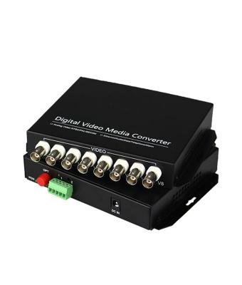 China Video CCTV System 8 Channel BNC Fiber Optic / Media Data BNC Converter For Analog Camera CCTV System for sale