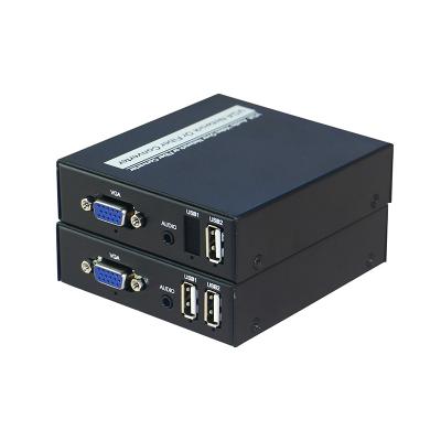 China Single mode audio fiber 20KM extra VGA KVM extra fiber converter multimedia transmission VGA USB optical mouse and keyboard KVM for sale