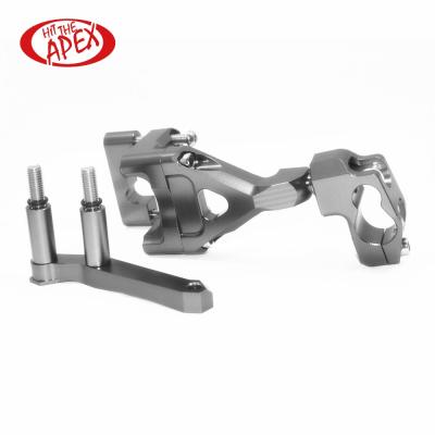 China High Precision and Quality Universal Aluminum Adjustable CNC Motorcycle Steering Damper Bracket and Bracket Kit for KAWASAKI K250 for sale