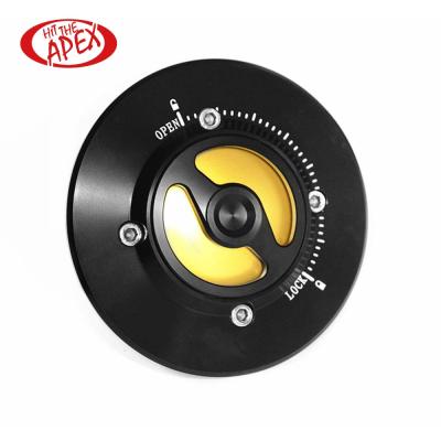 China High Precision And Quality CNC Motorcycle Aluminum Fuel Tank GasCap For APRILIA RSV4 2009-2012 Nimble Quick Lock Keyless Twist Off Gas Cover for sale