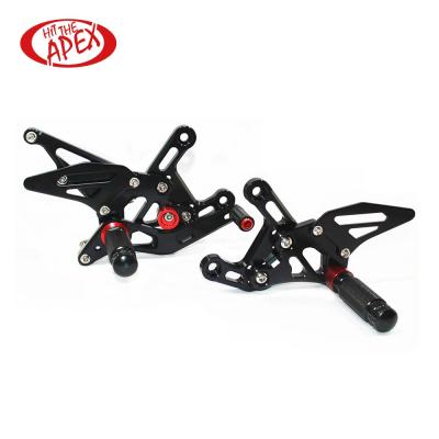 China Alloy HIGH QUALITY CNC 6061 ALUMINUM ALLOY MOTORCYCLE REAR SET SETS REAR FOOT REST FOR YAMAHA R1 2009-2014 for sale