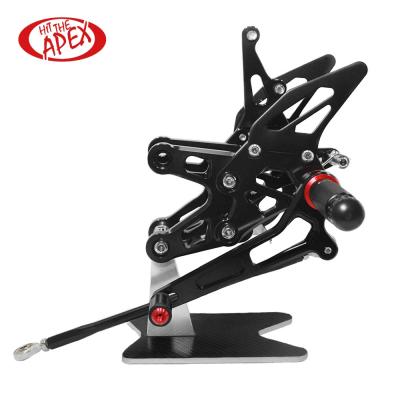 China Alloy HIGH QUALITY CNC 6061 ALUMINUM ALLOY MOTORCYCLE REAR SET SETS REAR FOOT REST FOR HONDA CBR600 2007 2008 for sale