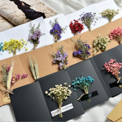 China China factory direct sale INS photo props flower handmade three-dimensional dry greeting card The rose star CARDS for sale