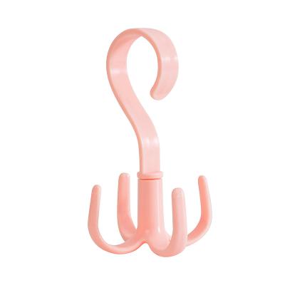 China Modern Rotating Four-claw Hook Creative Multifunctional Plastic Hook for sale