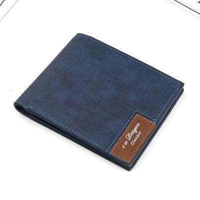 China 3 Times Wallet Fashion Ultra-thin Men's Wallet PU Retro Wallet for sale