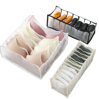 China Modern Household Mesh Socks, Underwear And Underwear Mesh Compartment Storage Box for sale