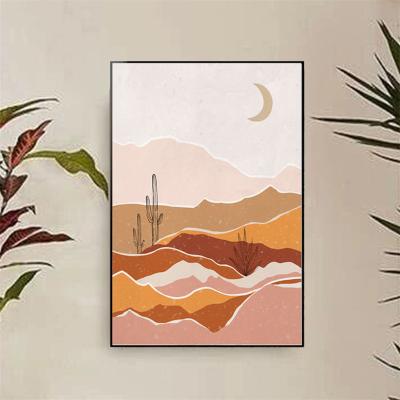 China Wholesale Realistic Abstract Landscape Painting Prints Canvas Picture Wall Art For Living Room Decoration for sale