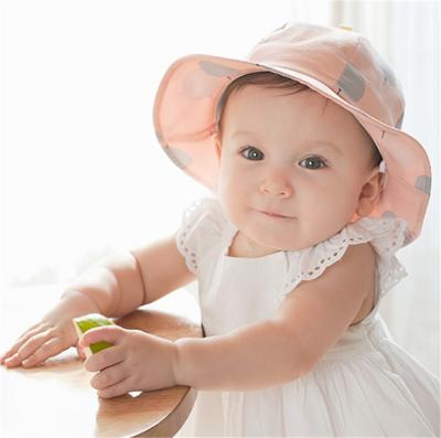 China Wholesale Striped Breathable Sunshade Baby Toddler Kids Sun Hat For Kids With Wide Brim for sale