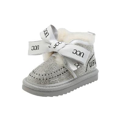 China Lightweight Children's Snow Boots Cotton Shoes With Fleece And Thickening Boots For Girls 1-3 Years Old for sale