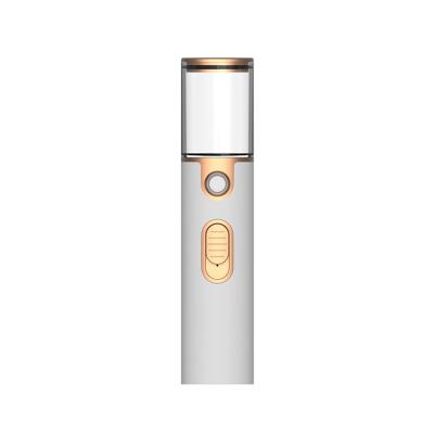 China Mini Beauty SPA Mini Water Spray Mist Sprayer Nano Facial Face Sprayer Rechargeable USB Mini Beauty Device-Silver Gold for sale