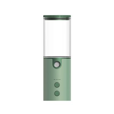 China Cool Disinfection Aromatherapy Mist Humidifier Atomizer Purifier Sprayer Nebulizer Filled Light Green Household Aroma Diffusers for sale