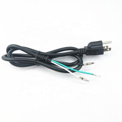 China Home appliance factory direct sales 3 pin plug American standard power cord, 100% copper, support customization for sale