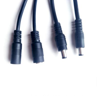 China Home Appliance DC Extension 2.1mm x 5.5mm Power Cord / Extension Cable CCTV Male To Female for sale