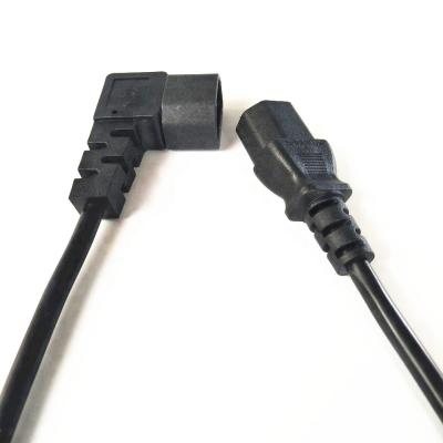 China High Quality COMPUTER Male And Female 90 Degree Power Cord Plug For Computer Extension Cord for sale